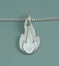 Petite Sterling Silver Flame Pendant – Renewal & Transformation Jewellery