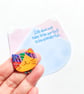 Hand-painted Cat Brooch with hand-coloured card - Image 2