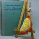 Crochet Orange slice Keyring