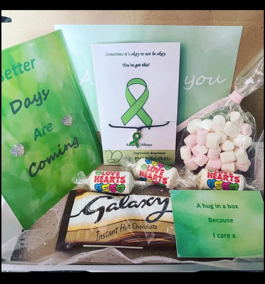 Mental health depression awareness letterbox gift mini hamper 