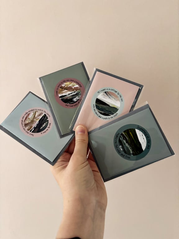 Perfectly Imperfect Set of 4 Mini Greeting Cards 237