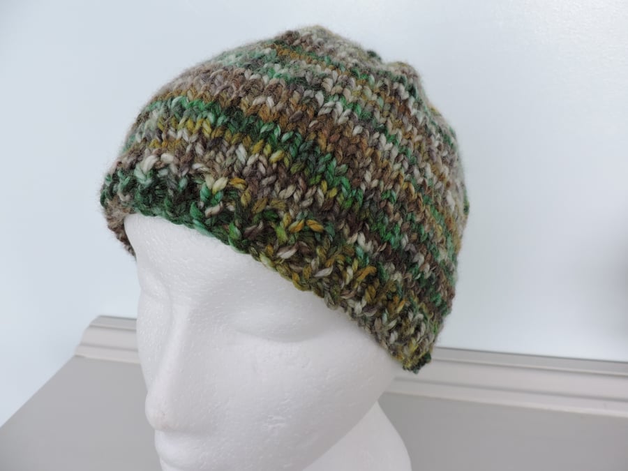 50% off Sale Beanie Hat Green Green Cream Mustard Brown
