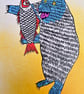 Bear print - Fish print - Animal print - Surreal print   - Image 4