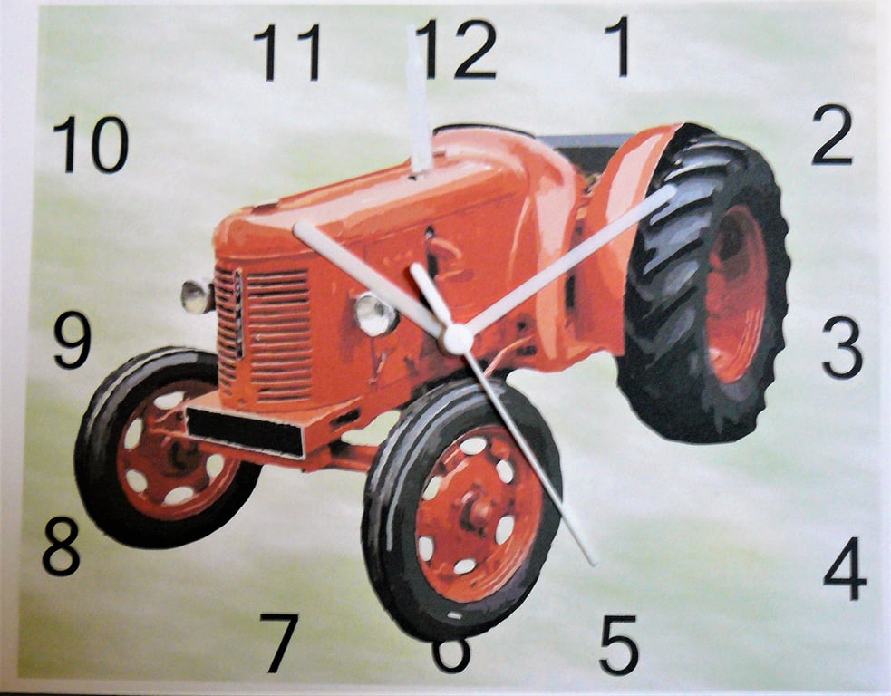 david brown crop master wall hanging clock vintage tractor