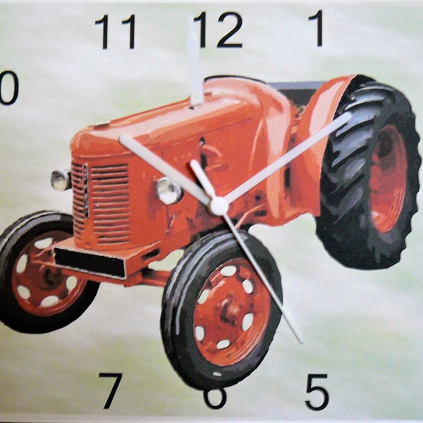 david brown crop master wall hanging clock vintage tractor