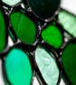 Stained Glass Green Cluster, Abstract Suncatcher - Image 2