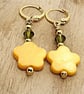 Spring Flower Shell and Crystal Earrings - Image 6