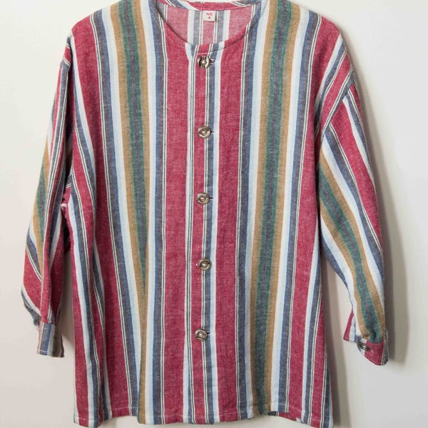 Stripey Brushed Cotton Shirt 4 - 5 Years