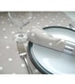 Napkin Beige Brown and White Polka Dot 14" Serviette Washable Cotton Cloth - Image 10