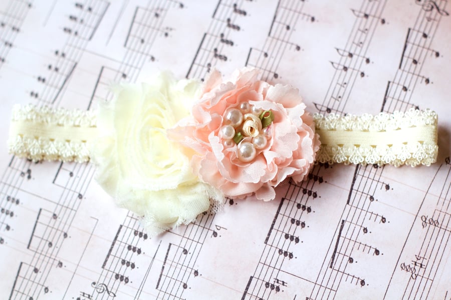 BONITA: Baby, Bridesmaid or Flower Girl Headband.