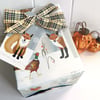 Fox and Pheasant Christmas Gift Wrapping Paper Set
