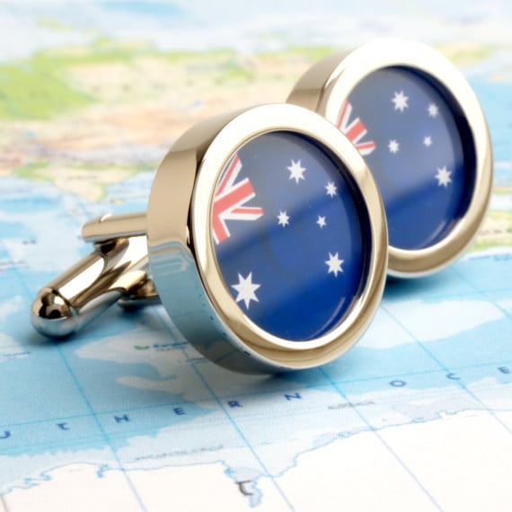 Flag of Australia Cufflinks - or Choose Another Country