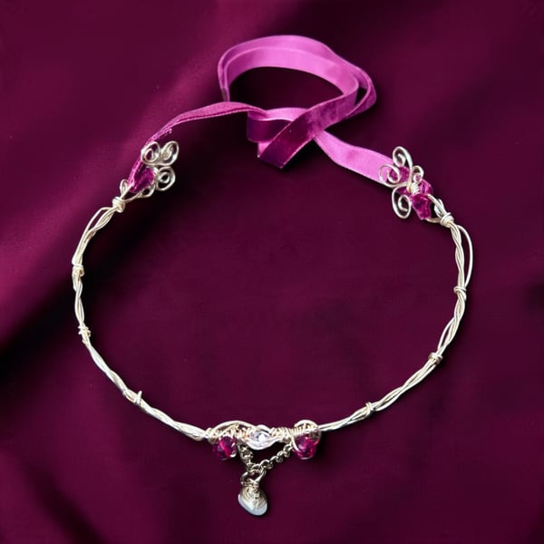 Statement Gold Plated Rose Quartz Choker Necklace 