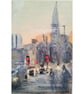 Blank greetings card A5 Charles Cross Plymouth from original  painting - Image 2