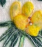Hand Felted Aconite Textile Artwork  - Image 2