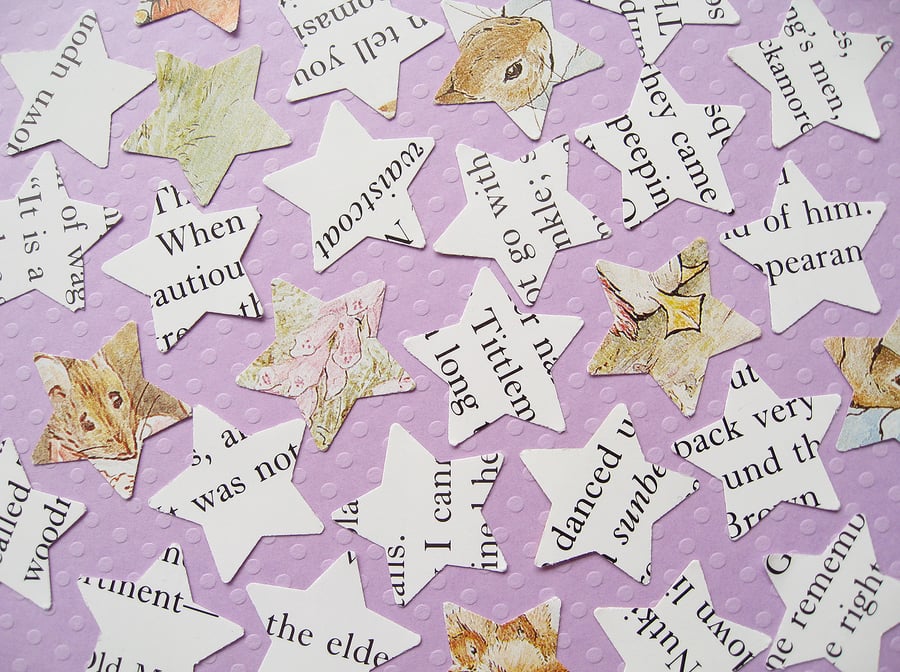 Beatrix Potter Star Confetti - Baby Shower Christening Birthday Party Decor
