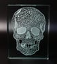 Skull Etched Glass Block - Image 2