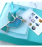 Bird Mini Suncatcher Stained Glass Handmade Colour Choice Gift - Image 2