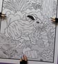 Rabbit Woodland Animal A4 Colouring Page Printable JPG by S Godwin Studio - Image 3