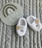 Hand knitted ‘Keelan’ Chunky Strap Baby Shoes (3-6 months)