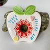 PRE ORDER Gift for teacher personalised ceramic apple decoration