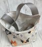 Dog lover's Cross-body style peg bag. Portraits pups fabric - Image 6