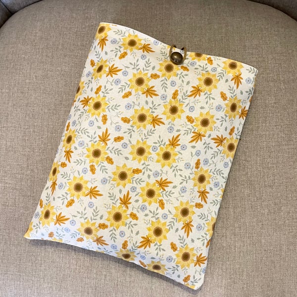 Sunflower & Autumn Leaves Book Sleeve