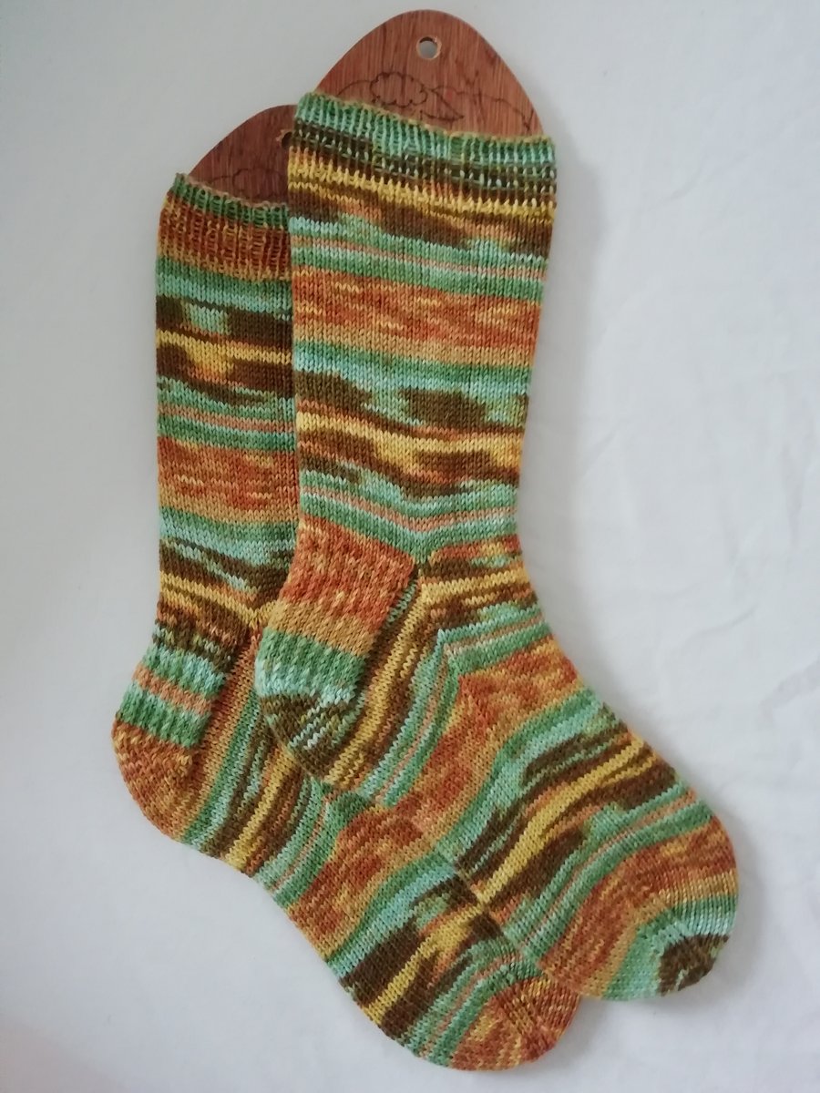 CUSTOM LISTING for HOLLIE - Van Gogh hand knitted socks
