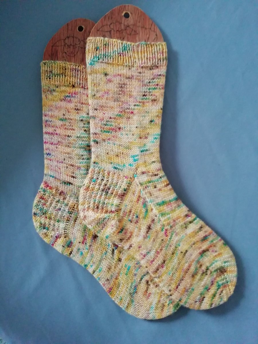 Socks, Luxury hand knitted- Merino wool- Medium size 4-5