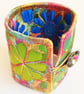 Cuff - Fabric Bracelet with Free Machine Embroidery  - Image 3