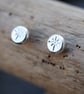 Sterling silver star burst stud earrings, Small earring studs - Image 7