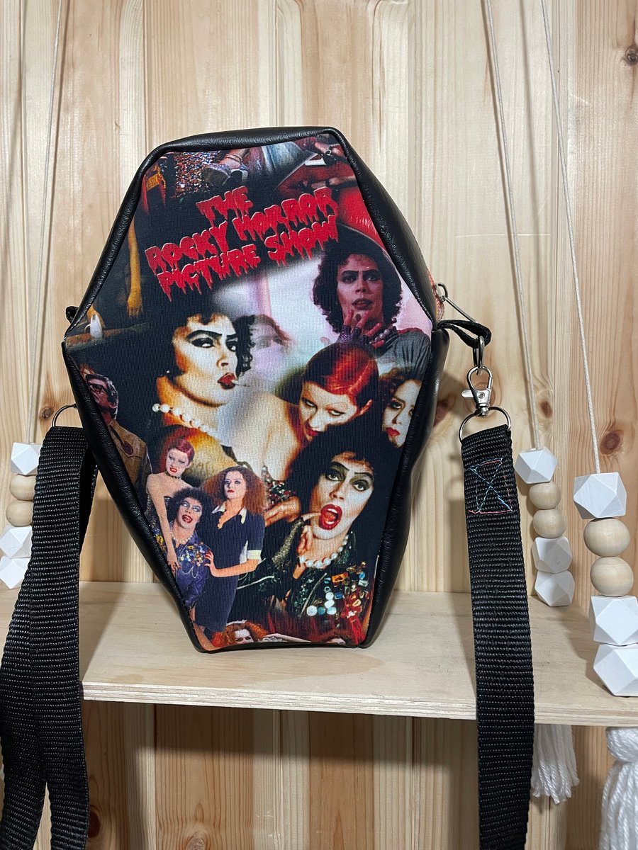 Coffin shape crossbody bag RHPS Rocky horror picture show 