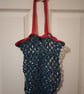 Mesh Market Bag - Bluish red - Image 2