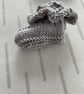 Frilly grey bootees  - Image 4