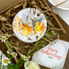 Perfectly Imperfect Honeysuckle & Bees Ceramic Keepsake Gift Tag