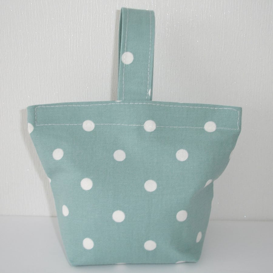 Door Stop Duck Egg Polka Dot Dots Doorstop Filled With Sand