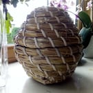 Traditional beehive storage, Medieval straw skep, thrift, hobby, wedding 