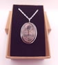 Beautiful Pink Rhodonite & Sterling Silver Summer Seconds Pendant  - Image 8