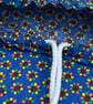 Blue and floral hand made cloth drawstring bag - Image 5