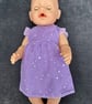 Purple Sequin party dress for Our Generation, Tiny Tears and Baby Born dolls 