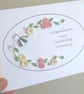 First wedding anniversary card with quilled flowers - Image 6