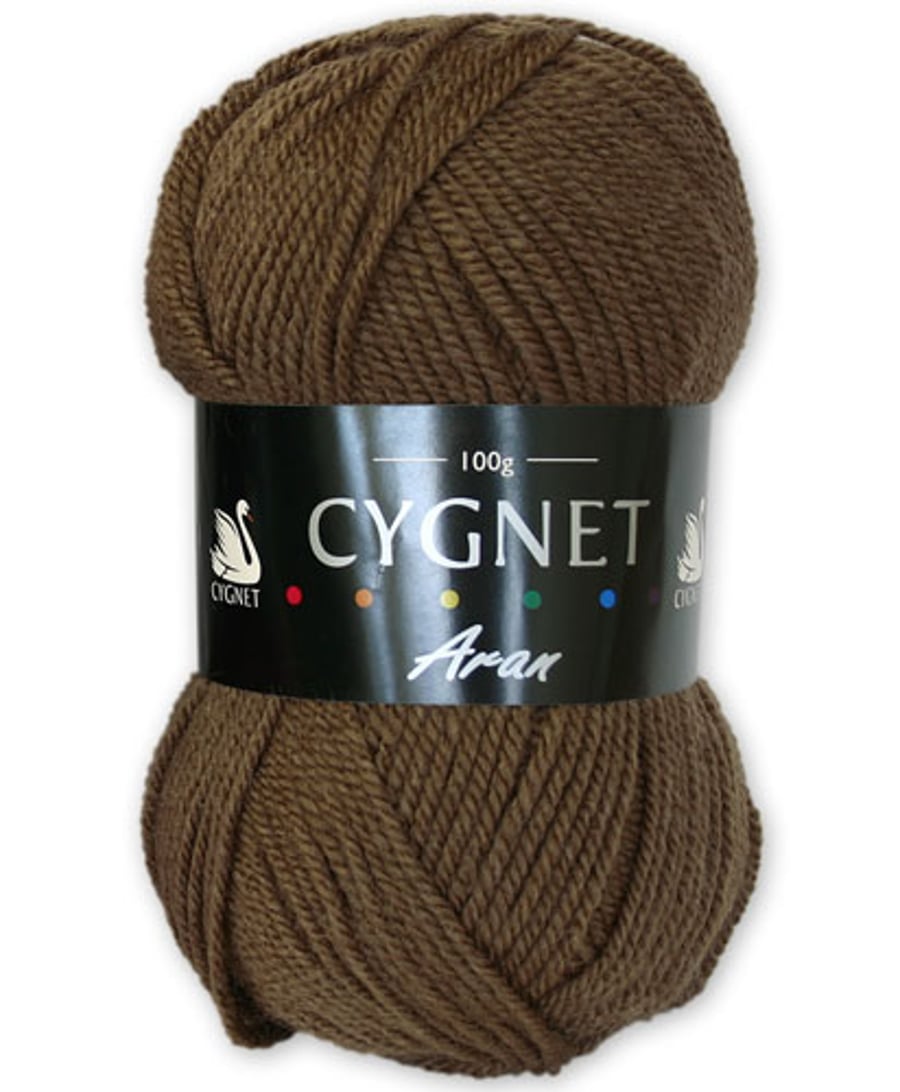 Cygnet aran Yarn - Coffee - 183