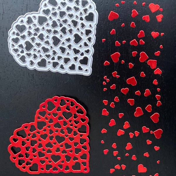 Lots of Love Heart Valentines Cutting Die