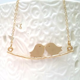 Birds On branch Necklace 