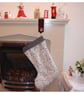 Christmas Stocking Robin Red Green Scandi Robins Xmas Stockings 14" - Image 7
