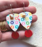 Super Dotty Plectrum Earrings - Image 2