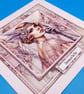 Art Deco Birthday Card, Large, Handmade, 3d  - Image 4