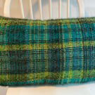 Cosy and soft hand woven woollen cushion, designed by  Yvonne Skelton