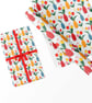 Gift Wrap Vase & Flowers & Matching Gift Tag-Wrapping Paper-LG36