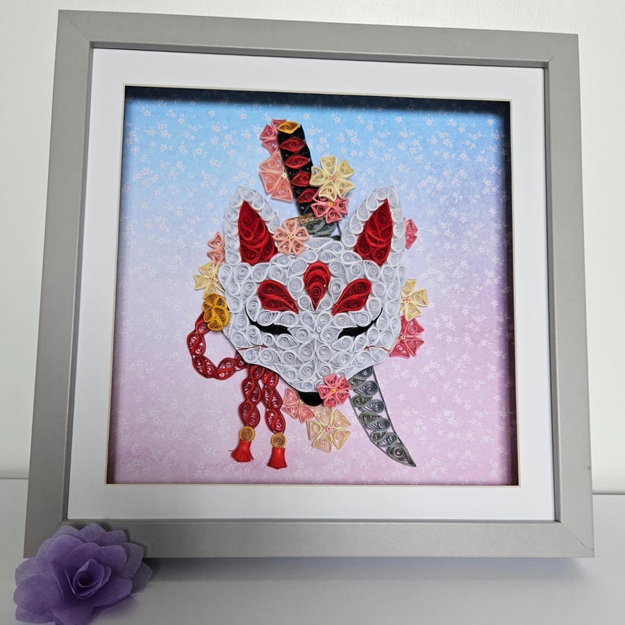 Kitsune mask - Folksy